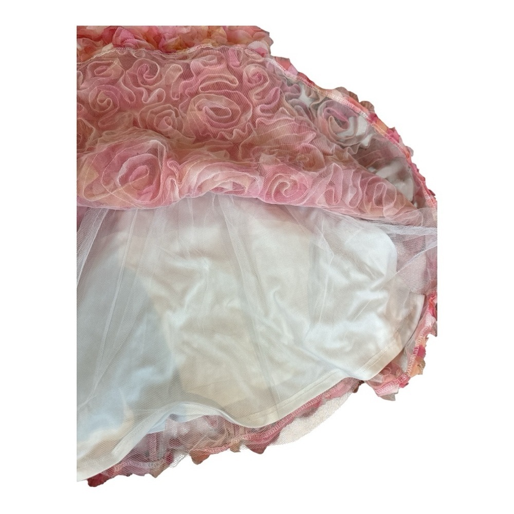 Faeriesty 3D Floral Rose Dress XL – One Shoulder, Pink Peach, NWT - Picture 11 of 11